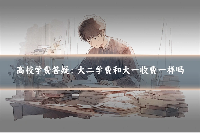 高校学费答疑：大二学费和大一收费一样吗