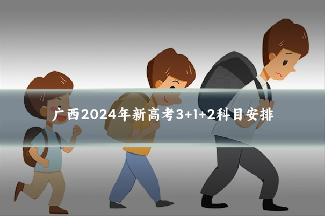 广西2024年新高考3+1+2科目安排