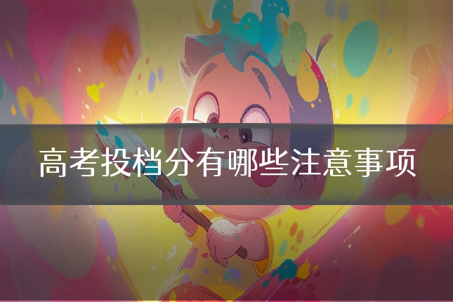 高考投档分有哪些注意事项