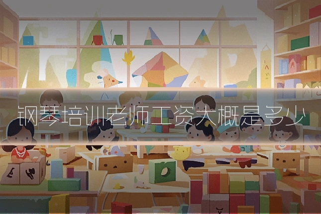 钢琴培训老师工资大概是多少