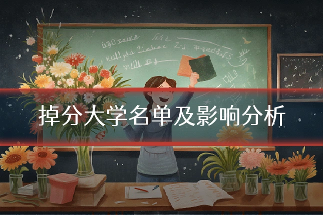 掉分大学名单及影响分析