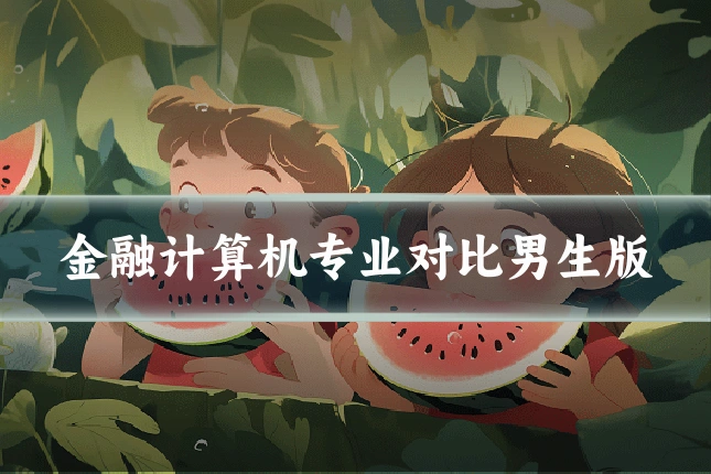 金融计算机专业对比男生版