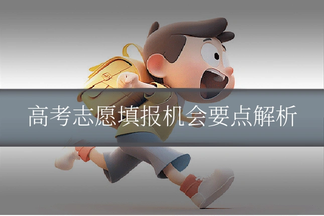 高考志愿填报机会要点解析