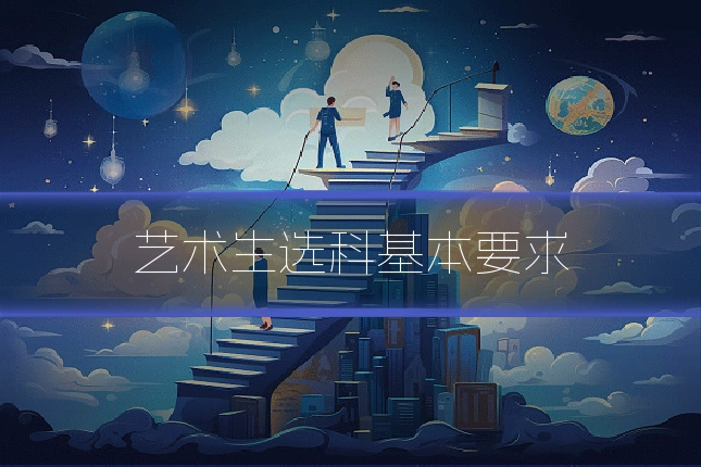 艺术生选科基本要求