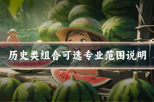 历史类组合可选专业范围说明