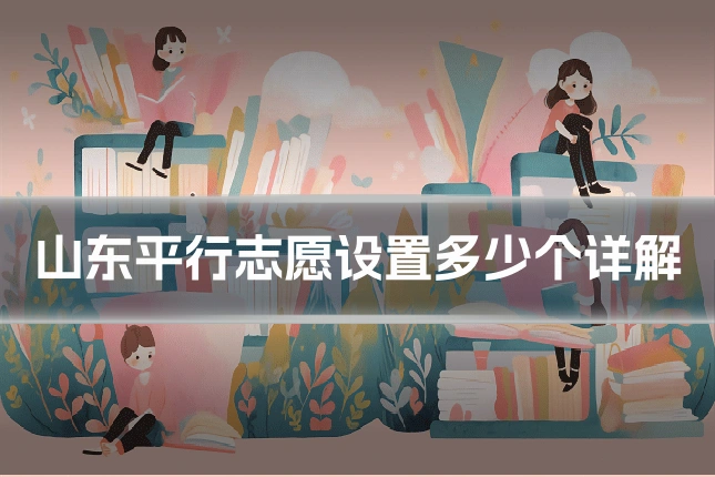山东平行志愿设置多少个详解
