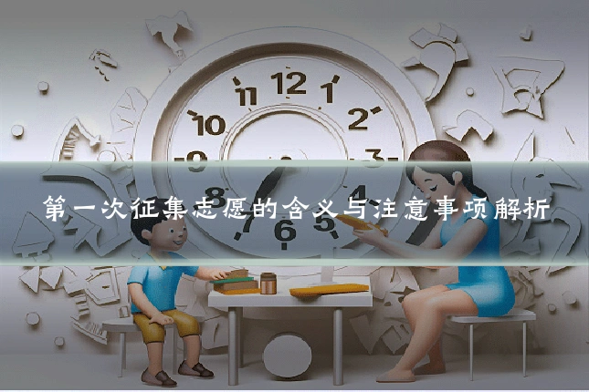 第一次征集志愿的含义与注意事项解析