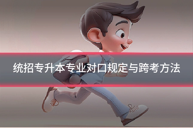 统招专升本专业对口规定与跨考方法