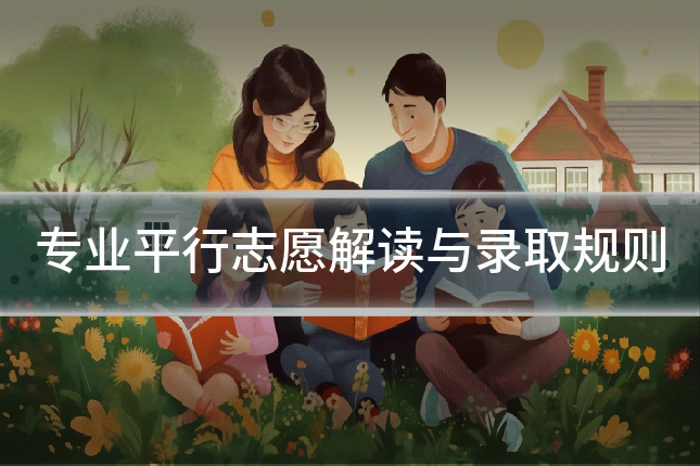 专业平行志愿解读与录取规则