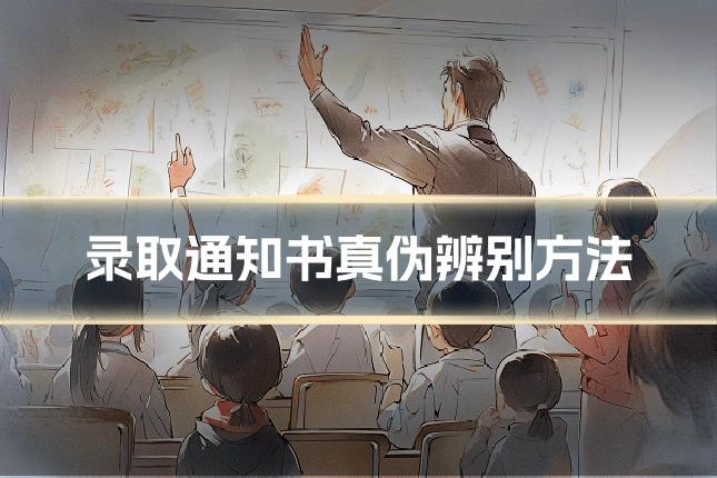 录取通知书真伪辨别方法