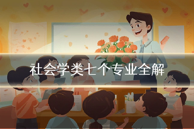 社会学类七个专业全解