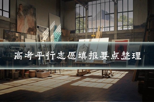 高考平行志愿填报要点整理
