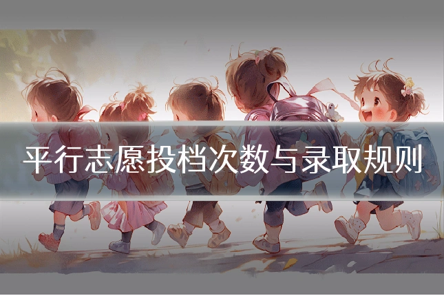 平行志愿投档次数与录取规则