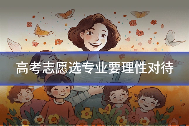 高考志愿选专业要理性对待