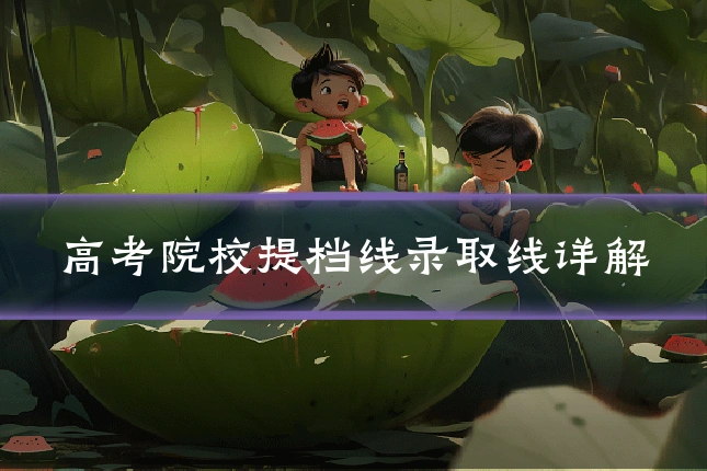 高考院校提档线录取线详解