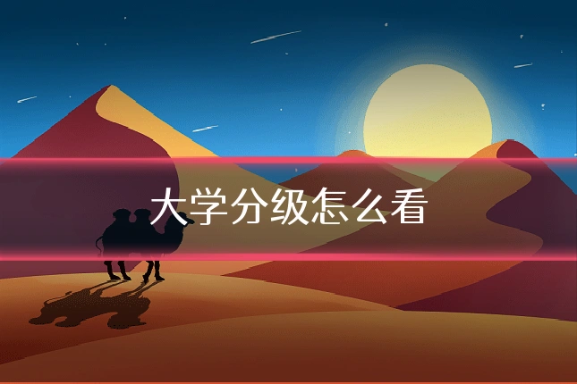 大学分级怎么看