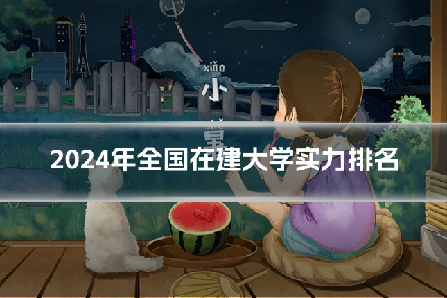 2024年全国在建大学实力排名