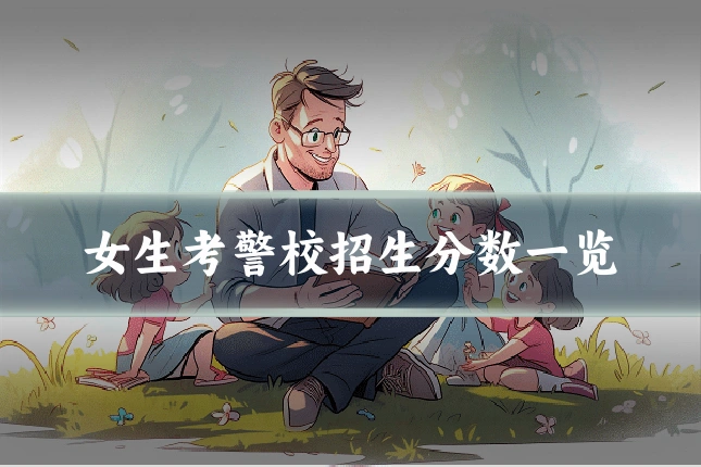 女生考警校招生分数一览