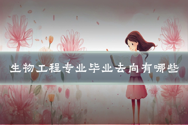 生物工程专业毕业去向有哪些