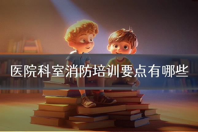 医院科室消防培训要点有哪些