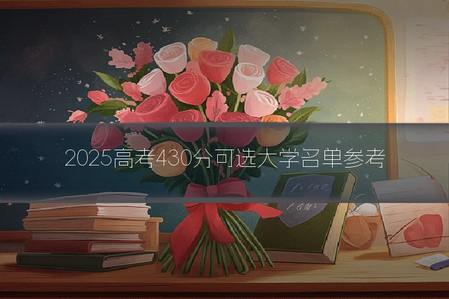 2025高考430分可选大学名单参考