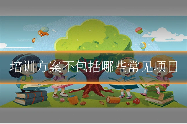 培训方案不包括哪些常见项目