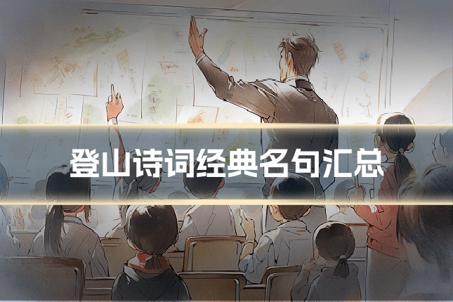 登山诗词经典名句汇总