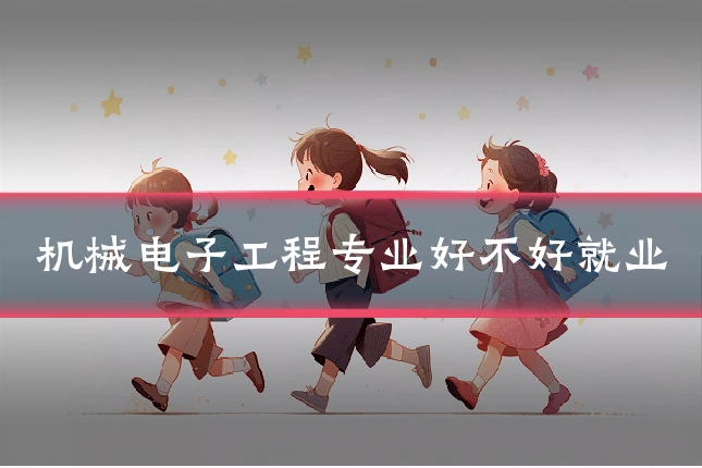 机械电子工程专业好不好就业