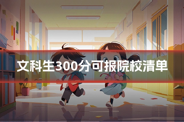 文科生300分可报院校清单