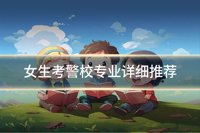 女生考警校专业详细推荐