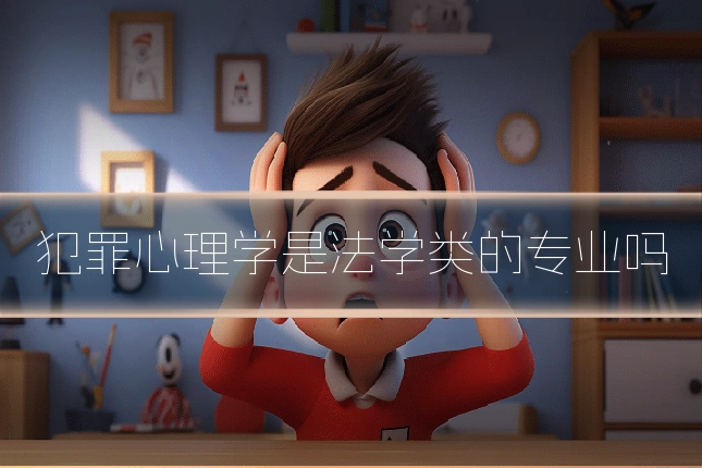 犯罪心理学是法学类的专业吗