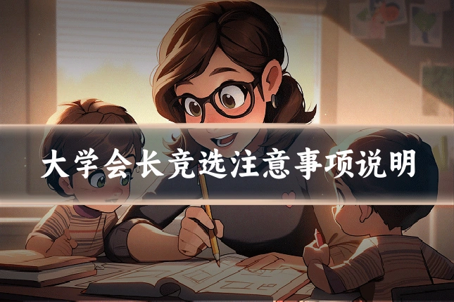 大学会长竞选注意事项说明