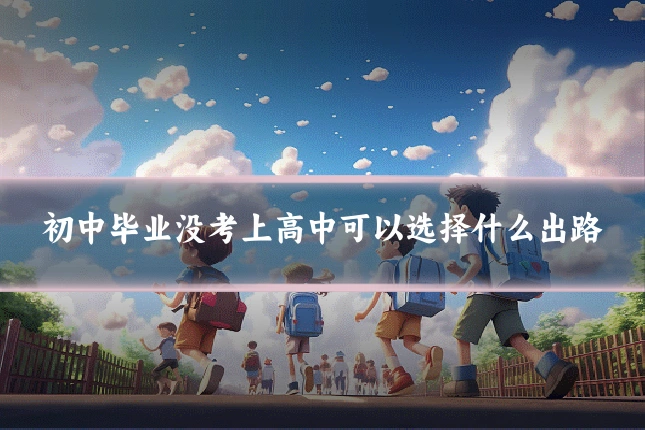 初中毕业没考上高中可以选择什么出路
