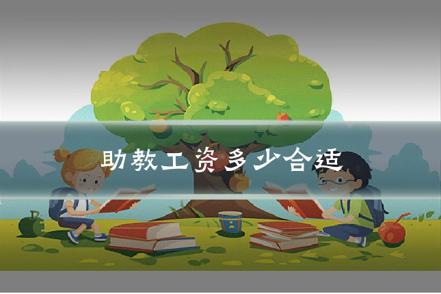 助教工资多少合适