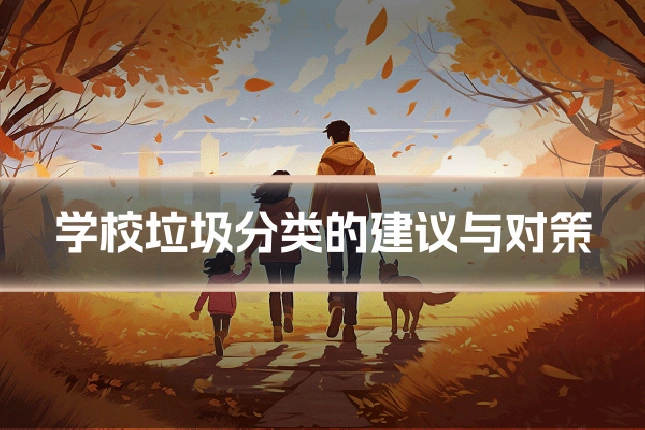 学校垃圾分类的建议与对策