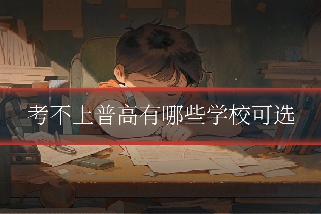 考不上普高有哪些学校可选