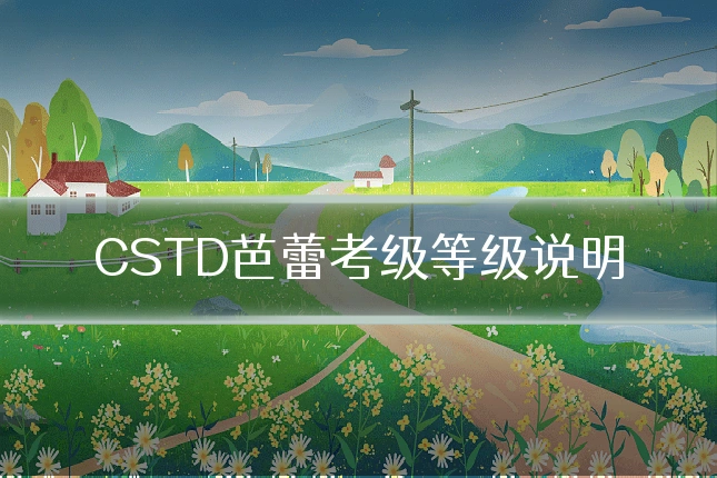 CSTD芭蕾考级等级说明