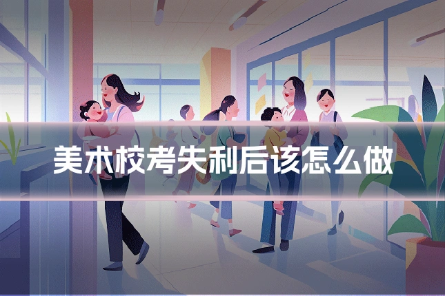 美术校考失利后该怎么做