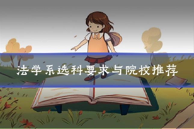 法学系选科要求与院校推荐