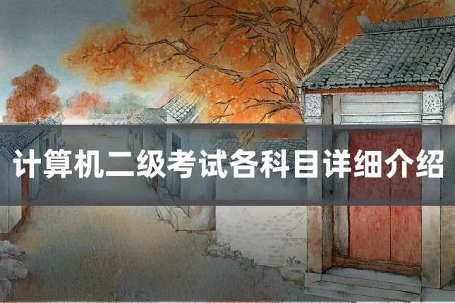 计算机二级考试各科目详细介绍