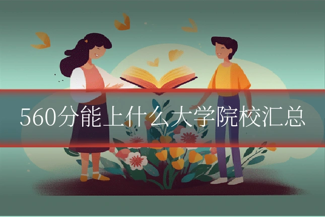 560分能上什么大学院校汇总