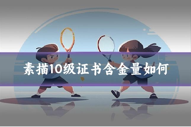 素描10级证书含金量如何