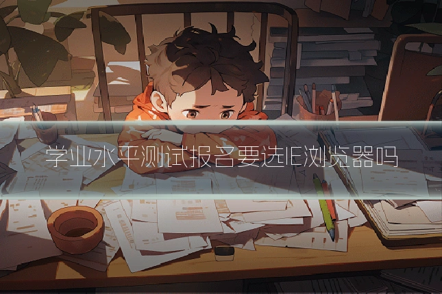 学业水平测试报名要选IE浏览器吗