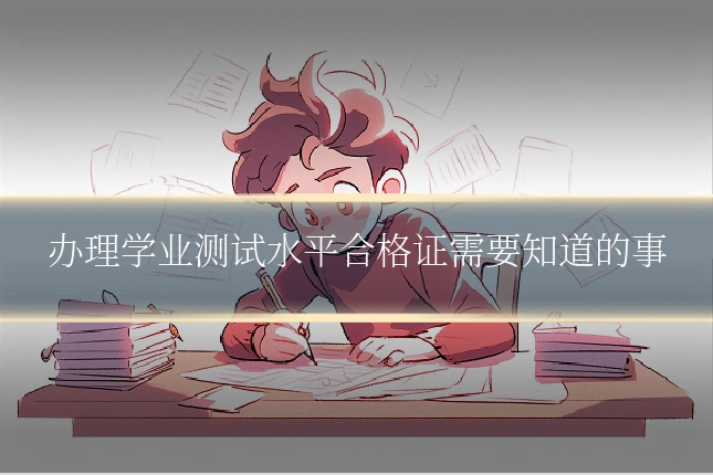 办理学业测试水平合格证需要知道的事