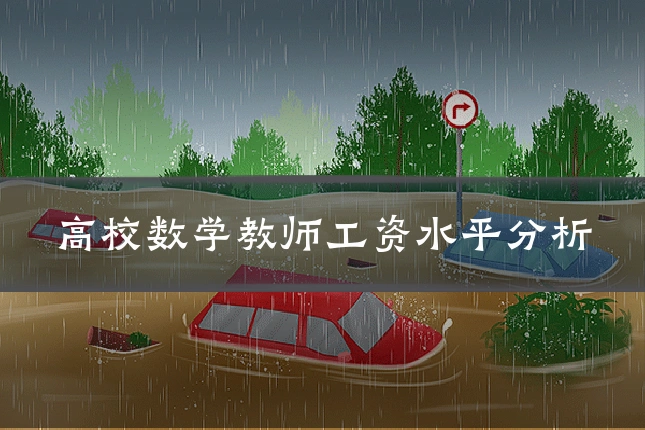 高校数学教师工资水平分析