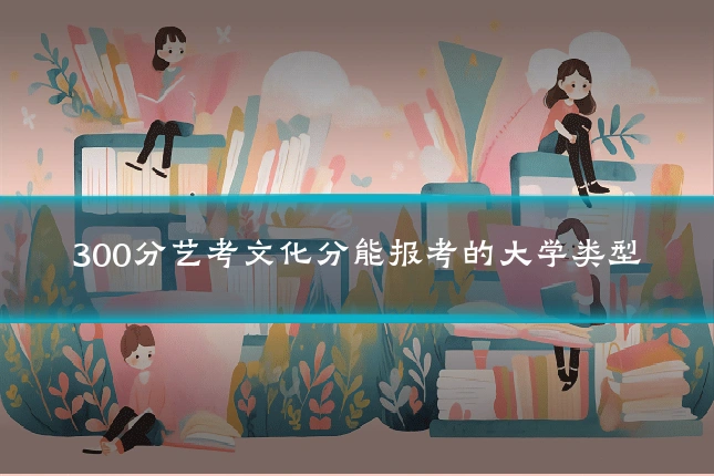 300分艺考文化分能报考的大学类型