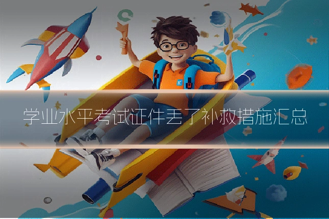 学业水平考试证件丢了补救措施汇总