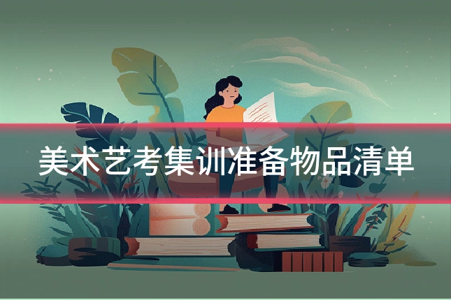 美术艺考集训准备物品清单