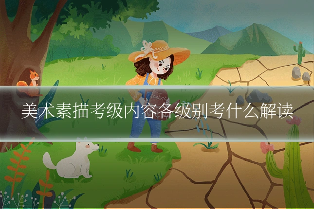 美术素描考级内容各级别考什么解读
