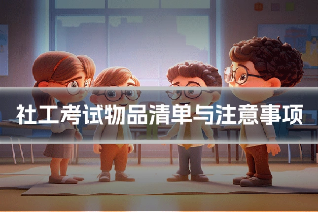 社工考试物品清单与注意事项